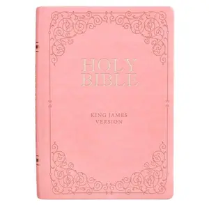 KJV Bible Giant Print Full Size Pink -- , Leather / Fine Binding