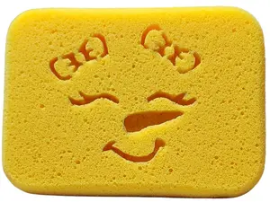 Cutie Lady Snowman Sponge ~ Butter Sponge ~ Christmas Winter ASMR Cleantok Squeeze that is squishy and Smooth soapy sponge