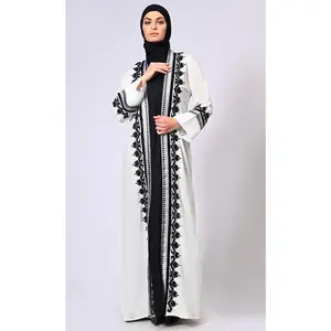 Women's White Intricate Embroidered Shrug