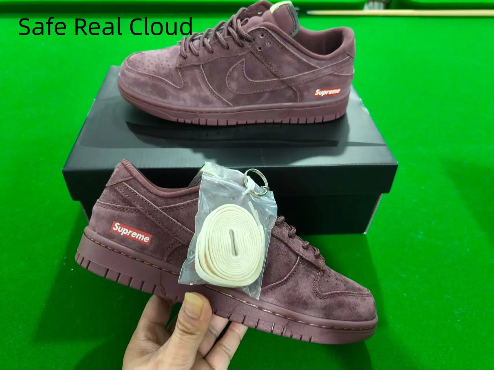 Dusty Purple Full Suede Low Top Matching Color Outsole Retro Skate Sneakers