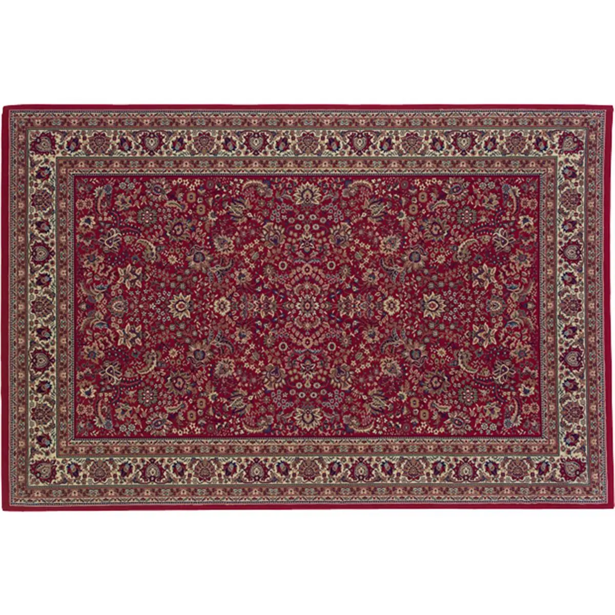 212 MAIN Oriental Weavers Ariana 113R3 Machine-Woven Indoor Use Traditional Warm Tones 5x8 Rectangle Red/Ivory Polypropylene Carpet - Woven Construction