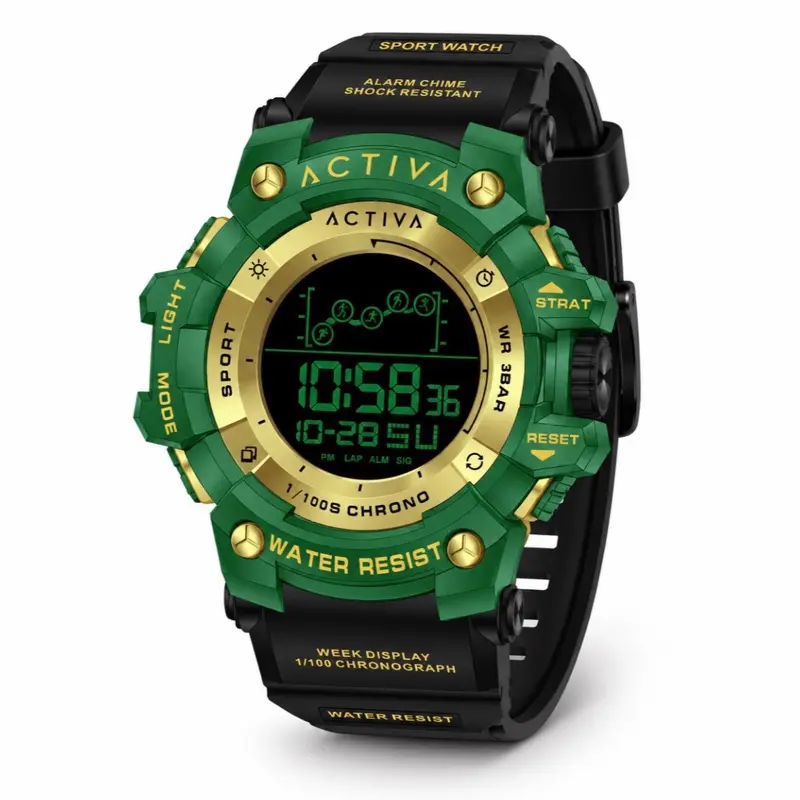 Activa X Invicta Digital Unisex Watch - 50mm, Black (ACW8082-022)