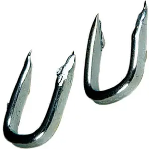 122661 0.44 in. No. 9. Galvanized Double Point Staple - Pack Of 6