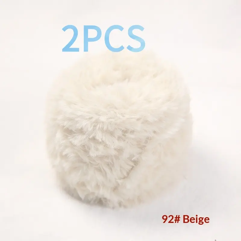 2Pcs Wool Loop Yarn, Mohair Yarn Skeins for Handmade DIY Knitting & Crochet, Soft Fluffy Textured Yarn Perfect for Crafting Amigurumi Dolls, Scarves, Sweaters and Other Handmade Projects, Premium Warm Durable Yarn Suitable for Crochet Hooks and Knitting N