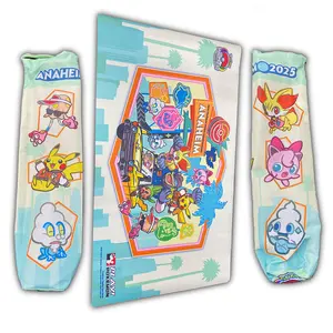 Pokemon TCG 2025 Pokemon World Championships Varsity Pikachu & Friends Playmat & Playmat Bag