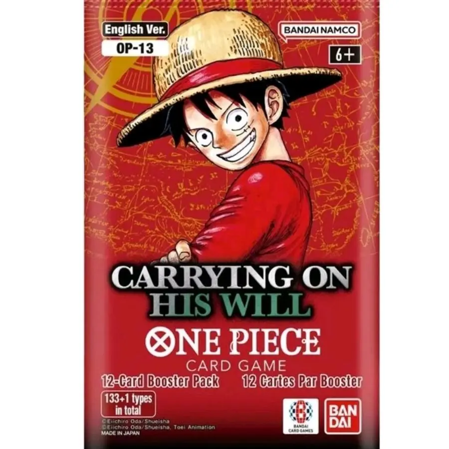 One Piece OP13 Carrying on his will Booster Pack (RIPPED LIVE)
