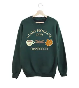 Stars Hollow Sweatshirt, Stars Hollow Connecticut Sweater, Gilmore Girls Sweatshirt, Fall Stars Hollow Sweatshirt, Gilmore Girls Gift, Gilmore Girls Fan T-Shirt Womenswear Hoodie Tops Underwear