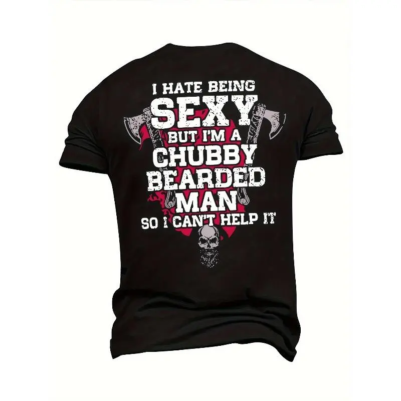 Plus-Size Women's Cute Tee, Casual Shortsleeve Round Neck with Hammer Skull Print and a Soft Stretch Fabric