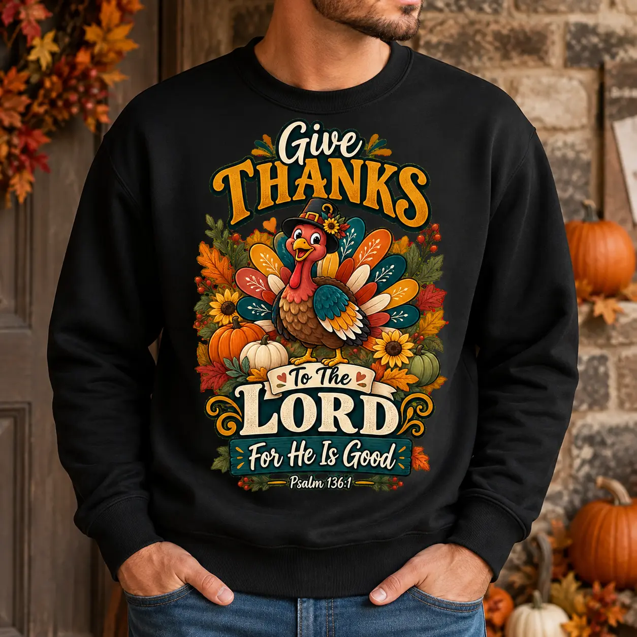 Original Trending Crewneck Myhalf Gobble Til Unisex Crewneck Graphic Sweatshirt Classic Cotton