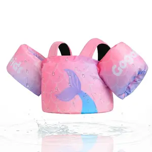 Gogokids Toddler Swim Vest for Kids 24-66 lbs, Swimming Pool Floats Vest[CPC Certified & Adjustable Fit] Toddler Arm Floaties Swim Jacket Water Wings for Beach Puddle Pool Jumper Boys Girls 1-6 Years