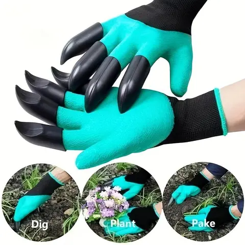Claw Design Garden Gloves, 1 Pair Non-slip Breathable Garden Gloves, Planting Gloves, Protective Gloves for Garden, Planting, Digging, Gardening Gloves With Gloves