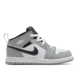 Air Jordan 1 Mid TD Light Smoke Grey