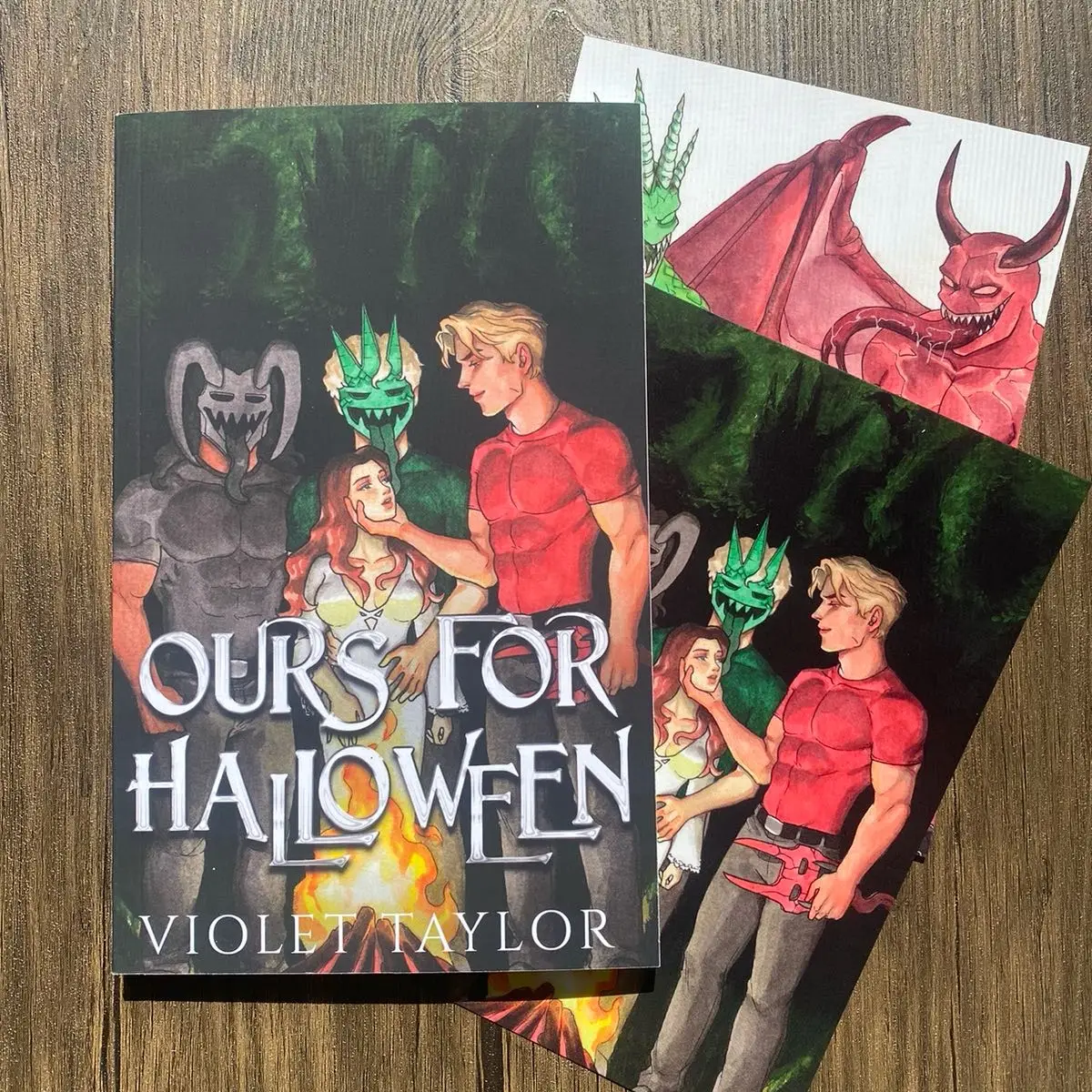 **Special Edition Bundle** Ours for Halloween by Violet Taylor (SFW/NSFW Prints MMFM Masked Man Monster Romance Novella Paper Back)