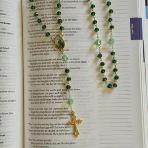 Emerald Green Crystal Rosary
