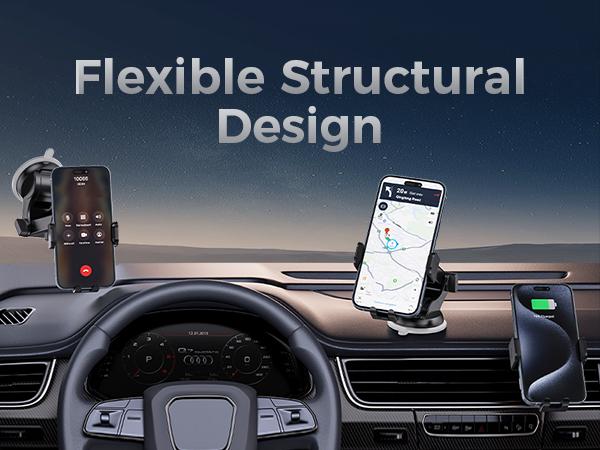 2-Pack Wireless Car Charger, CHGeek 15W Auto-Clamping Car Mount for Cellphone Charging, Mobile Phone Holder, Smartphone Mount, Tablet Mount, Adjustable Car Charger, Electronic Phone Stand, Perfect Christmas Gift.