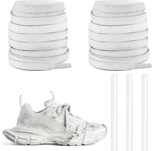Dirty Shoelaces for  3XL, 5/16"(8mm) Old Flat Polycotton Athletic Shoe Laces Replacement Strings