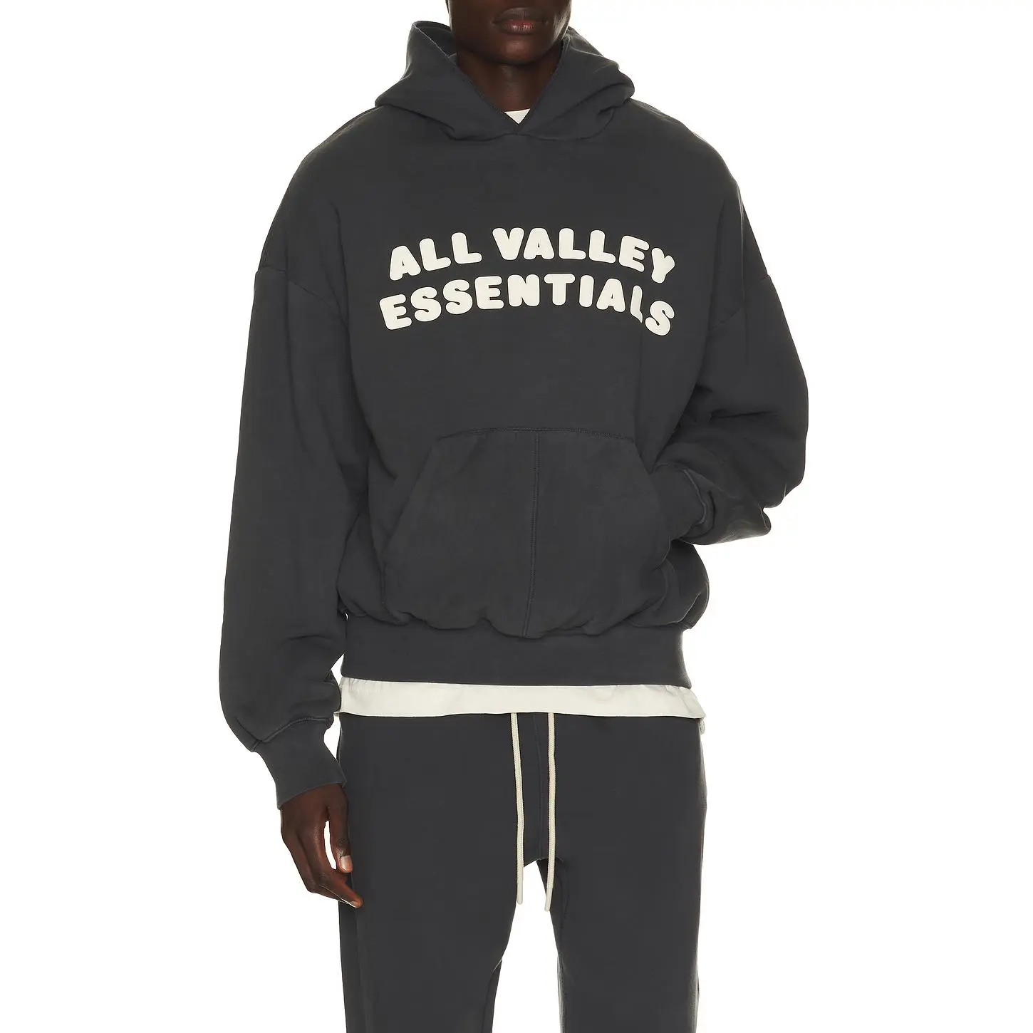 Fear of God ESSENTIALS 90's Hoodie in Washed Iron Grey