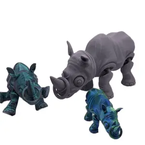Flexible Rhino/Articulated/Jointed Body/Multiple Colors/Sizes/3d Printed!