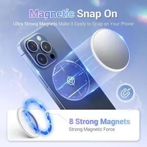 Magnetic Selfie Mirror, Magnetic Phone Selfie Mirror for Mobile Phones and Smartphones, Mini Mirror for Mobile Phones with Magsafe, Selfie Accessories, Professional Content Creator Tools