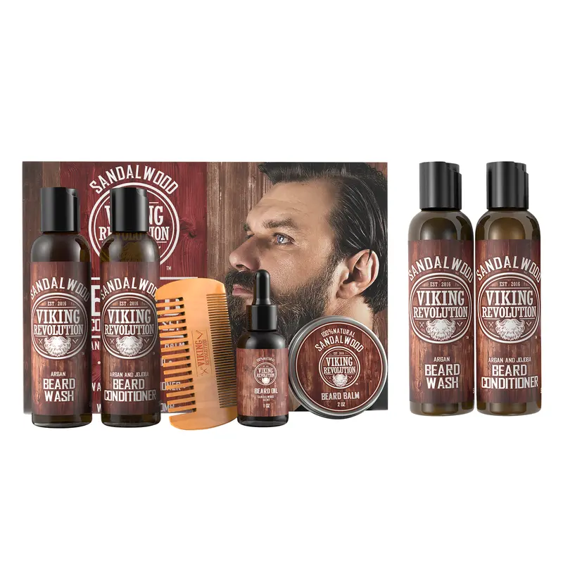 Viking Beard Care Essentials – Sandalwood Set