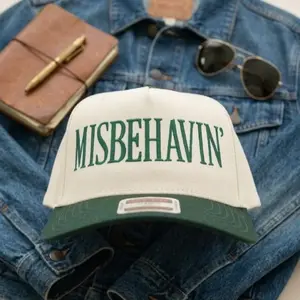 Misbehaving Embroidered Trucker Hat – Funny Sarcastic Introvert Cap, Adjustable Mesh Baseball Hat