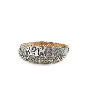 SILAS ROCKSTAR LOGO BELT-SILVER