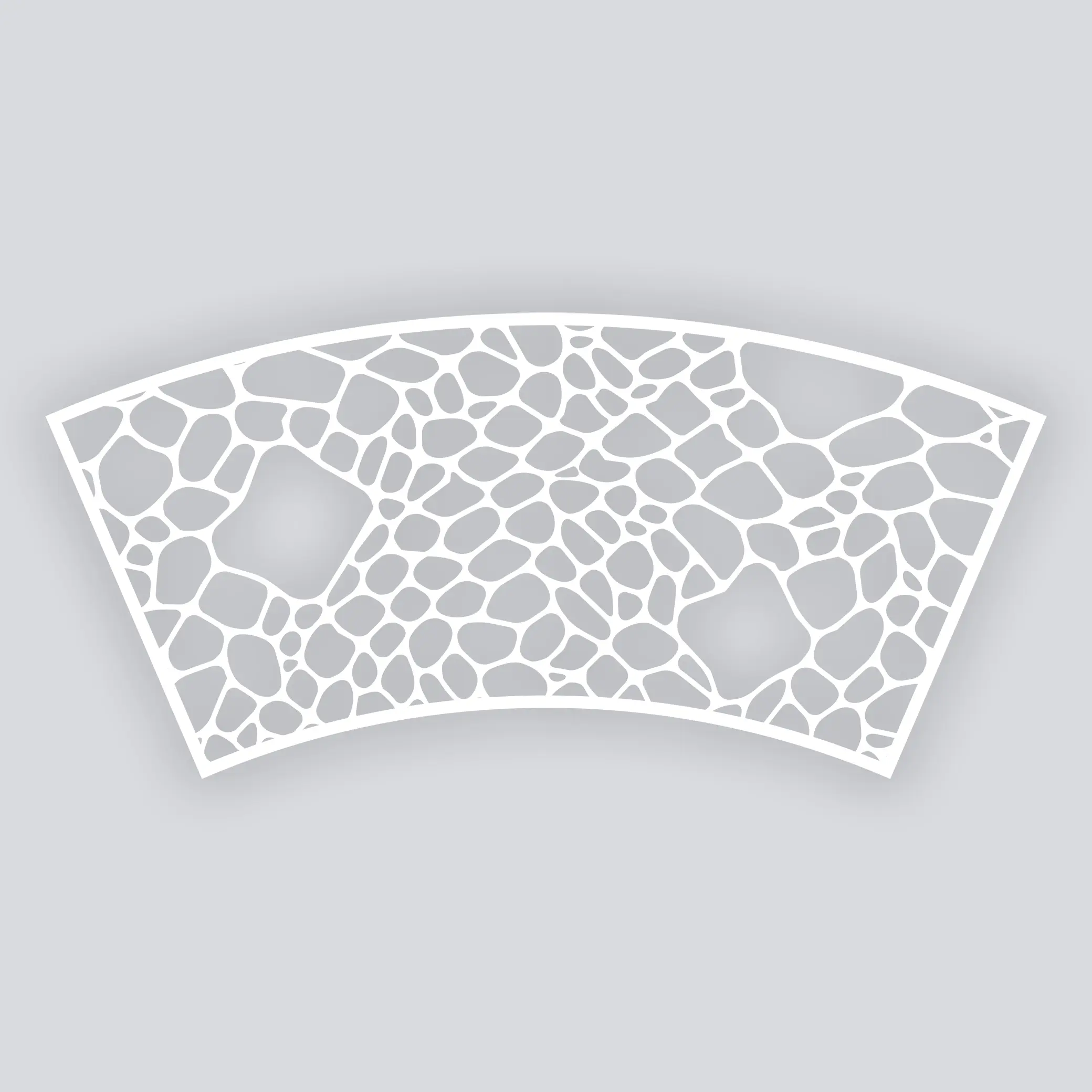 Dragon Scales Cups + Cones Clay Stencil