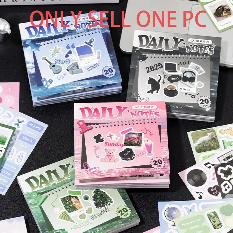 Square Art Sticker Book, 20 Sheets/book Vintage Style Design Stickers, Alphabet Stickers, Aesthetic Stickers, Scrapbooking Stickers, DIY Decorative Sticker Scrapbook Materials for Notebooks, Water Bottles, Photo Albums