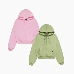 TikTok Exclusive Bundle - Bubblegum x Pistachio Zip Cloud Hoodie