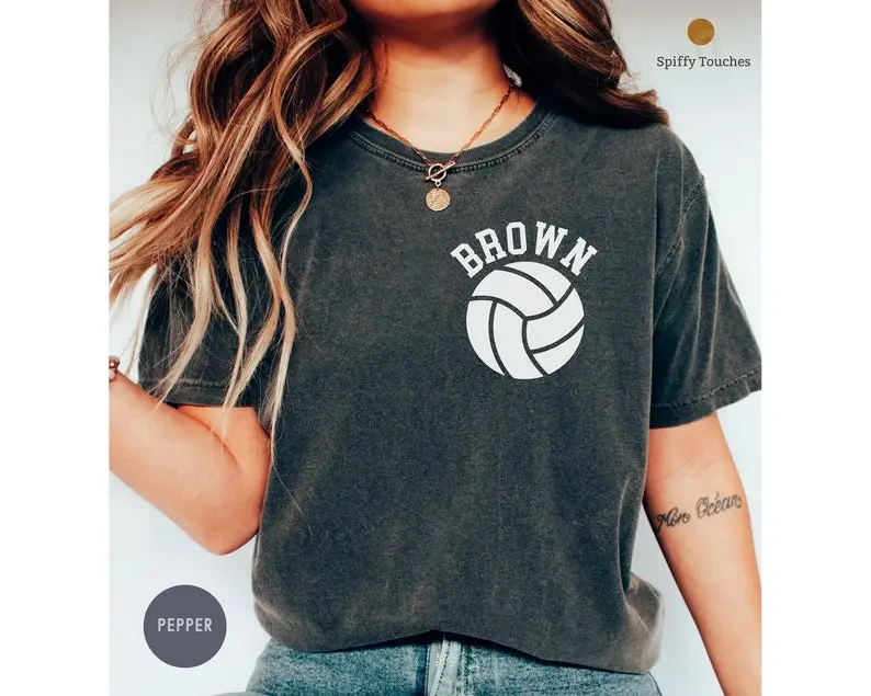 Comfort Colors® Volleyball Shirt, Custom Volleyball Shirt, Volleyball Mom Shirt, Custom Volleyball Name and Number Shirt, Volleyball Mom