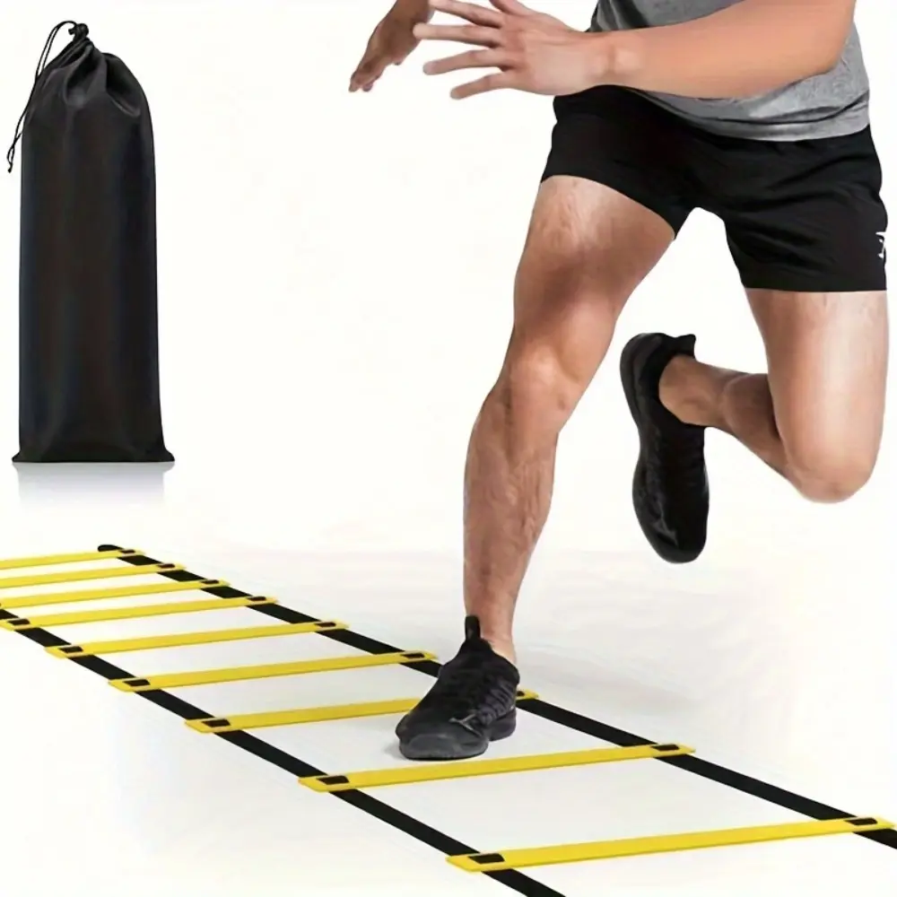 1 Set Agility Ladder, Speed Agility Training Ladder, Jump Grid Ladder, Rope Speed Ladder, Detachable & Portable Football Training Agility Ladder, Fitness