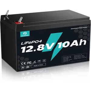 12V 10Ah LiFePO4 Lithium Battery, 5000+ Deep Cycles, Rechargeable Battery with Built-in 10A BMS for Solar, Scooter, Fish Finder, Camping & Power Wheels outdoorfun