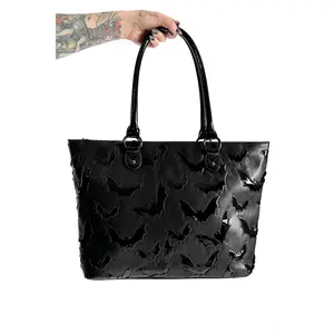 Black Bat Tote Bag - Durable and Stylish