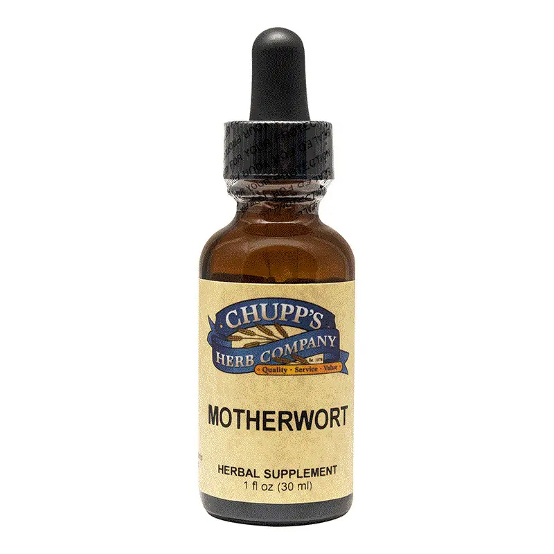 Chupp's Herb Company Motherwort Herbal Supplement 1 fl oz 30 ml Natural Remedy for Women