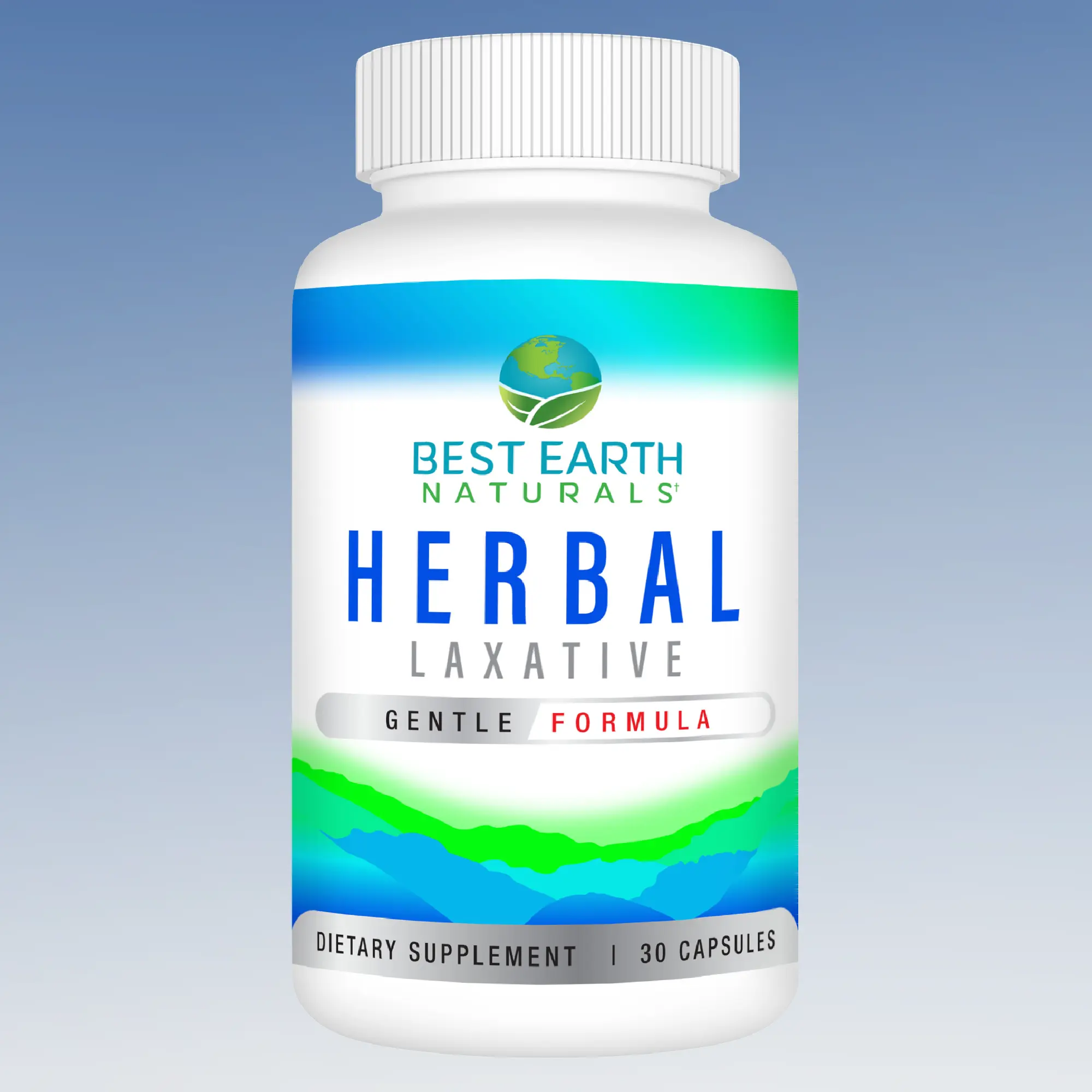 Best Earth Naturals Herbal Laxative – Gentle Formula with Aloe Vera, Senna, and Probiotics – 30 Capsules