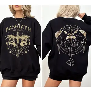Basgiath War College Sweatshirt - Hoodie - TShirt, Fourth Wing Dragon Rider Tee, Rebecca Yarros Iron Flame Merch, Fantasy Bookish Merch, BookTok Gift for Readers