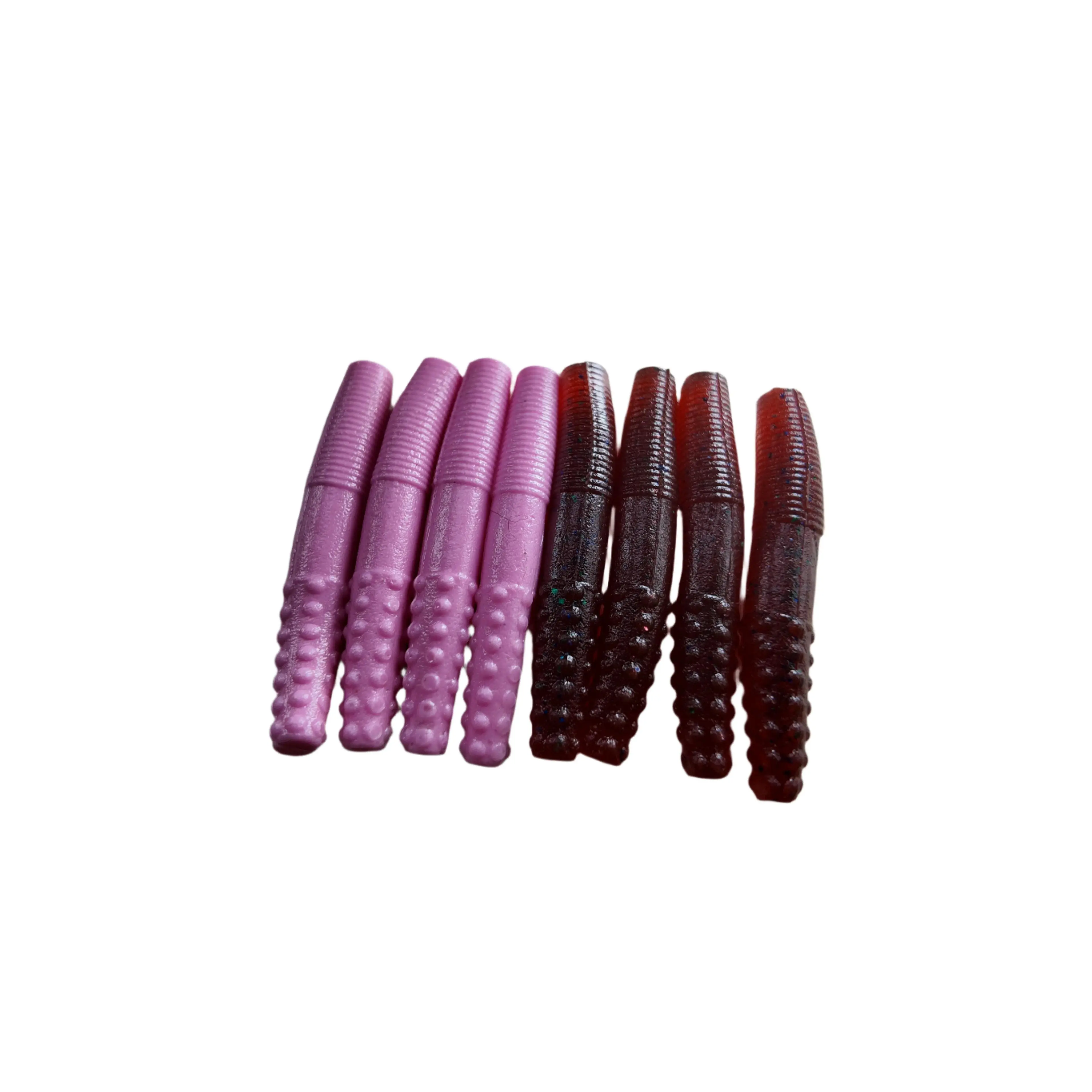 2.7" Ned Worms Red Plum / Bubblegum Pink Starter Pack (8 pack)