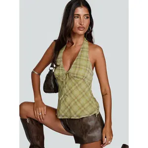 Amalthea Top Green Check