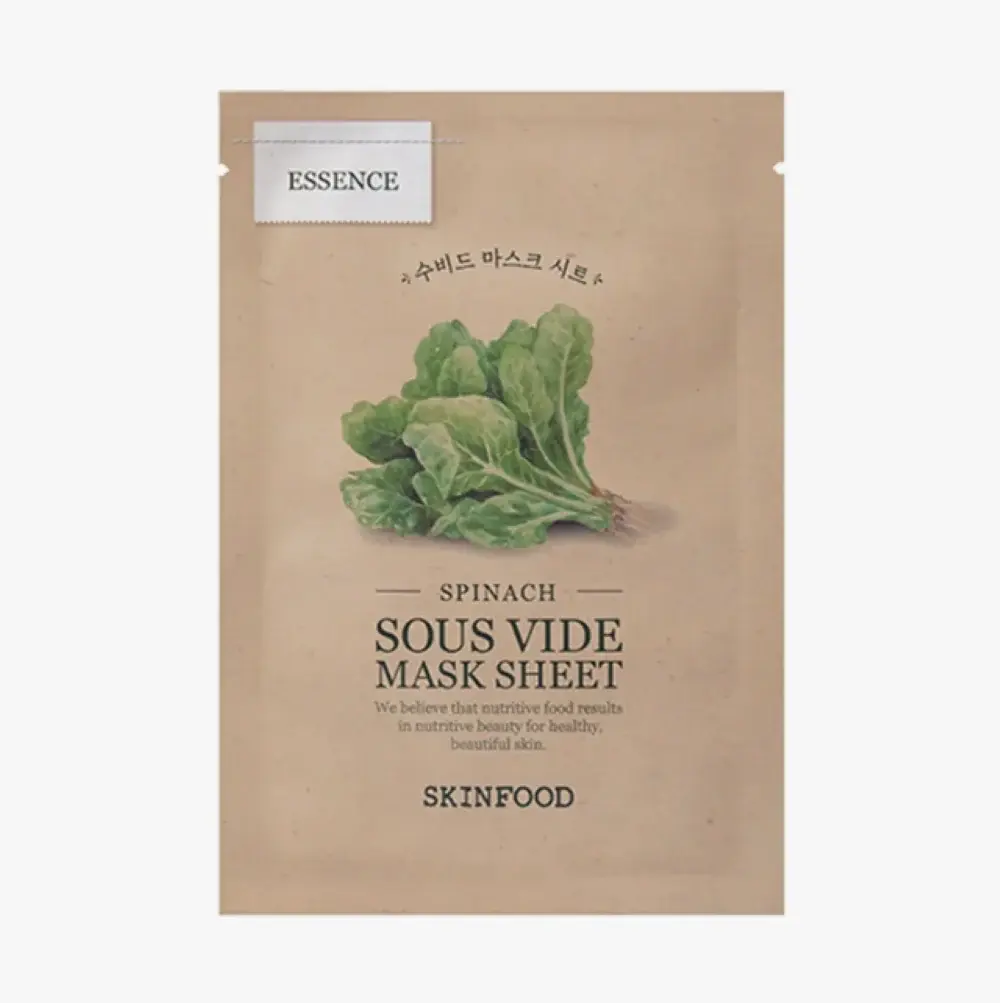SkinFood Essence Spinach Sous Vide Mask Sheet 1pc
