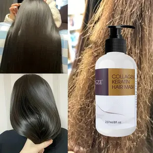 Gze Collagen Keratin Hair Mask, Deep Repair for Damaged Hair, Smooths Frizz, Adds Shine, 5-Minute Deep Nourishment Treatment, Hydrolyzed Keratin
