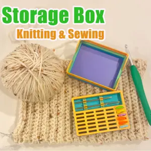 1 PC Portable Knitting & Sewing Storage Box - Holds 30 Safety Pins + 2 Needles, Compact Organizer for Home/Craft Room/Travel, Must-Have Storage Essential for Sewing & Knitting Enthusiasts