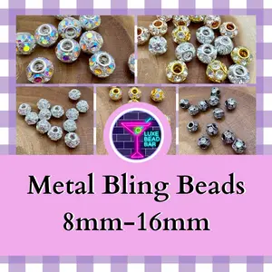 Metal Bling Beads 8mm-16mm