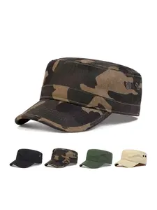 Unisex Cadet Army Cap Adjustable Breathable Military Hat UPF 50 Sun Protection Outdoor