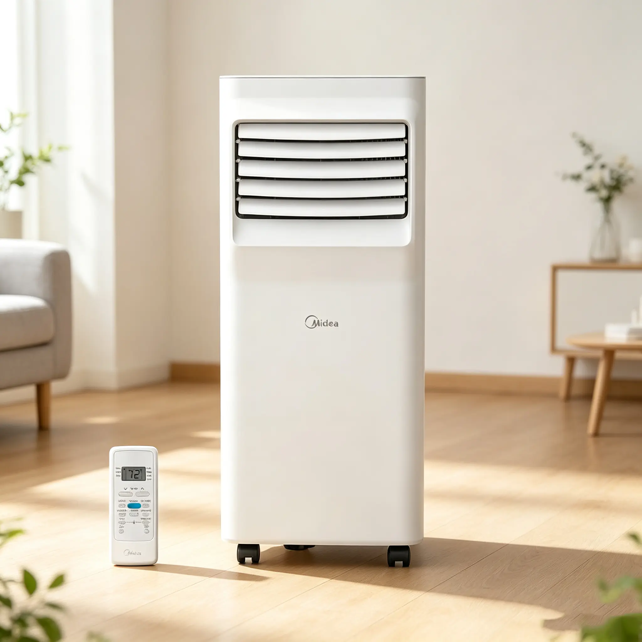 Like New-Refurbished Midea  3-in-1 Portable Air  | Cools, Dehumidifies, Ventilates | Washable Air Filter | Easy Install with Hardware & Guide | Lightweight & Portable for Room-to-Room Use | Pre-Owned Midea Portable AC Unit conditioner