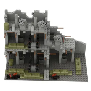 Building Blocks Toys for Children Aged 8 and Above, Educational Military Scene with Recoilless Cannon Base, Cross-Border E-commerce army toy