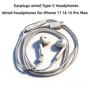 Lightning Interface Wired Headphones for iPhone 17 Pro Max/15, Music Earphones, Earbud, High-Quality Sound, Perfect for Daily Use