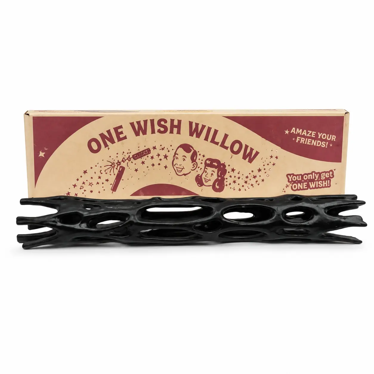 3D Printed One Wish Willow Stick With Box，Replica Wishing Willow Stick Fan Prop，Breakable Magic Lucky Charm Ornament，Unique Party Accessories，Creative Desktop Decor For Home & Office,Table Desk Ornament