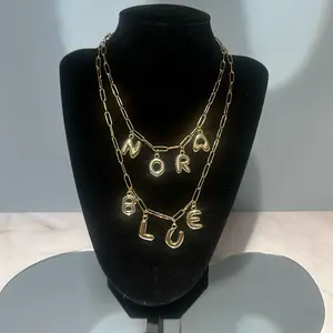 Nora Blue Customizable Charm Necklace - Personalized Jewelry for Women