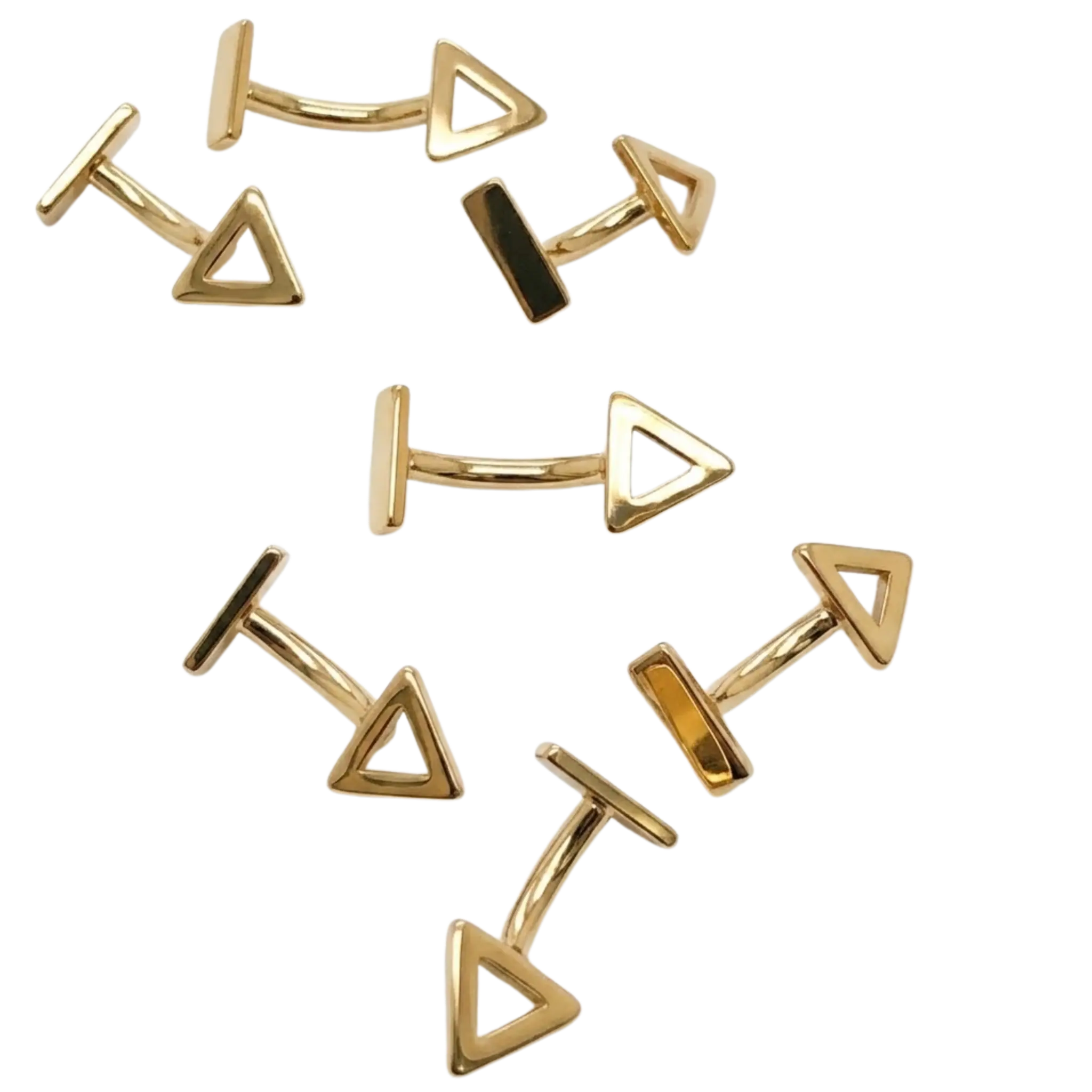 Geo Rook Star – 14K Gold Curved Barbell
