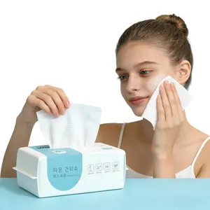 Disposable Face Towels, 1/2/4 Pack Face Towelettes for Washing & Drying, Soft Dry Wipes Facial Tissue for Travel, Camping, Home Hand Wipes and Other Outdoor Activities Use Single Use Tissues